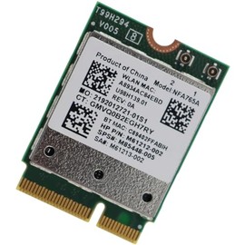 Deal4GO NFA765A QCNFA765 2400Mbps 802.11AX Wi-Fi 6E M.2 NGFF WLAN WiFi adaptador tarjeta inalámbrica con BT 5.3 para Qualcomm NFA765 Windows 10 y 11