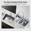 ZGGAZCA 4Pcs Sink Hole Cover Plastic Faucet Caps Kitchen Plug