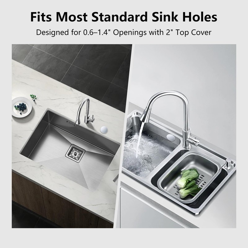 ZGGAZCA 4Pcs Sink Hole Cover Plastic Faucet Caps Kitchen Plug