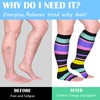 PAMAID Open Toe Compression Socks for Women 3 pairs Toeless