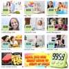 Antonki 2 Pack Digital Timer for Kids, Magnetic Countdown Kitchen