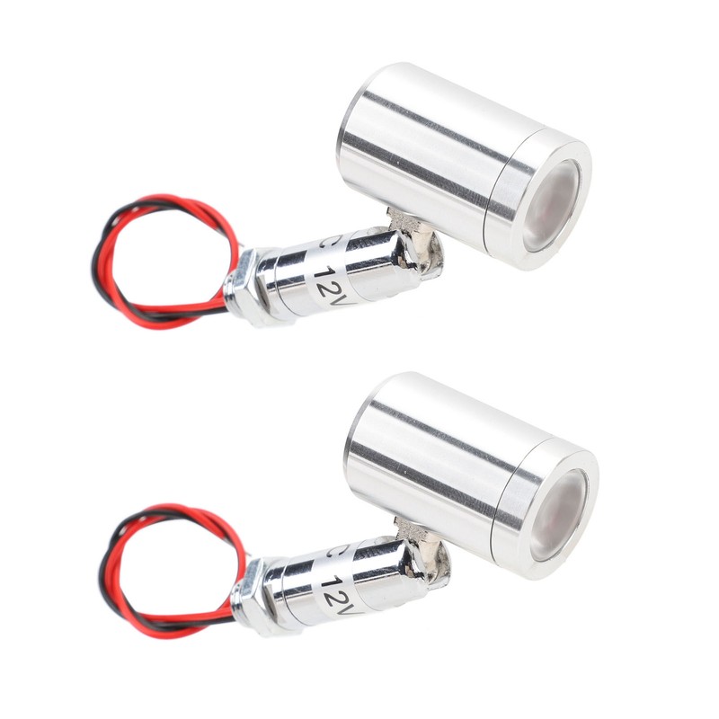 2 Pcs Mini LED Spotlight DC12V 1W 30° Angle Indoor