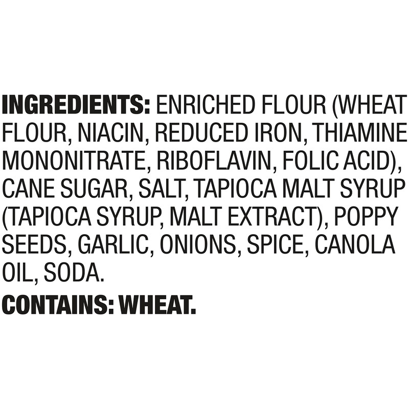 Snack Factory Everything Pretzel Crisps, Non-GMO, 7.2 OZ Resealable Bag