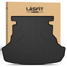 LASFIT Trunk Mat for Toyota Camry 2017 2016 2015 2014 2013 2012 (Not Fit Hybrid), Custom Fit TPE All Weather Cargo Mat for Camry 2012-2017 Trunk Liner Rear Cargo Liner, Black