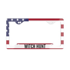 Witch Hunt License Plate Frame Fun Trump Car Accessory Trump License Plate Frame