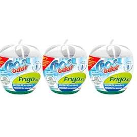 Croc Odor Fridge Deodoriser XL 140g Pack of 3 | Fridge Freshener for Odour Removal | Neutralises Strong Fridge Smells | Long-Lasting Freshness | Food Safe Fridge Odour Absorber for Clean Storage