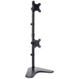 Fellowes 8044001 Professional Series Free-Standing Stacked Monitor Mount, Adjustable Computer Monitor Stand for 2 Monitors with Dual Monitor Arms, 32 Inch Monitor Capacity