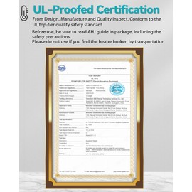 Aquarium Heater for 75 100 120 Gallon, 500W Submersible Fish Tank Water Heater with Accurate Temperature Control, Over-Temp Protect, Auto Shut-Off, Quick Heat up for Saltwater & Freshwater