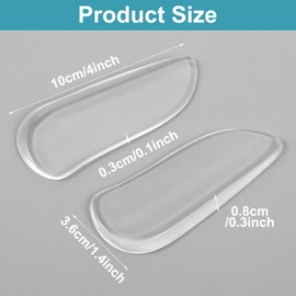 Shimmeroo 5 Pairs Medial & Lateral Heel Wedge Silicone Insoles