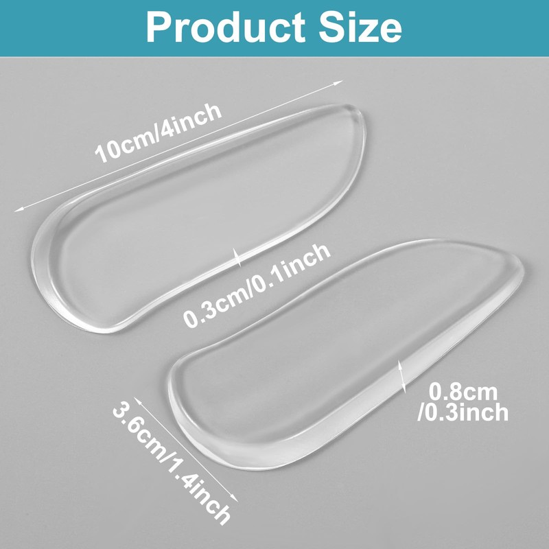 Shimmeroo 5 Pairs Medial & Lateral Heel Wedge Silicone Insoles
