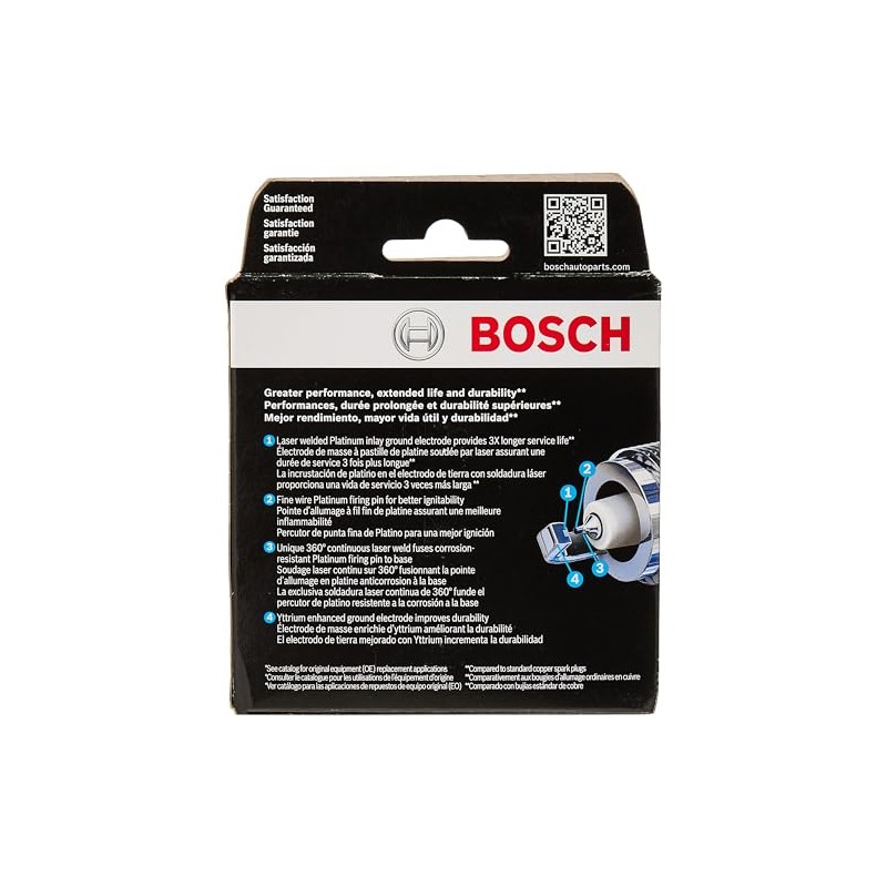 Bosch 8110 - Bujía de platino doble (3 veces más