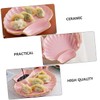 MAGICLULU 1Pc Dumpling Plate with Sauce Dish Creative Seasoning Dish