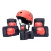 Set De Casco Y Protectores Lionix Pro Shield Rojo