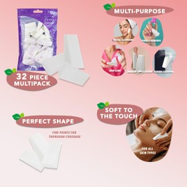 Earth & I - 32 pcs *PRE-CUT* Cosmetic Wedges for Makeup, Triangle makeup sponge, Disposable makeup sponges, Make up wedges sponges, ombre sponge for nails, face painting sponges, makeup wedges for pro