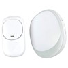 Mercury Single Receiver Wireless Plug-in Doorbell with LED Alert &