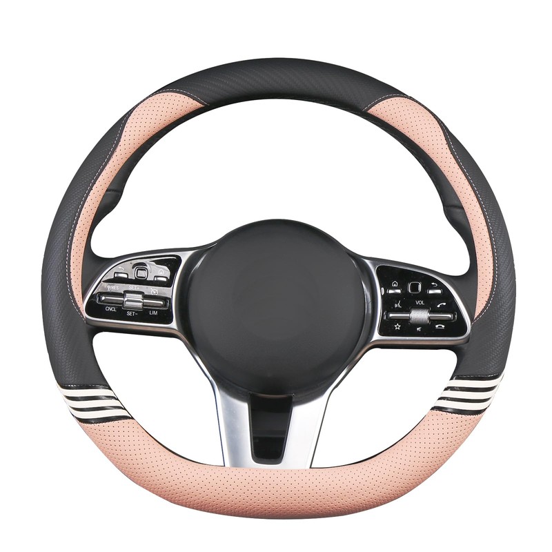 Binsheo Cute Steering Wheel Cover D Shape for Women Men