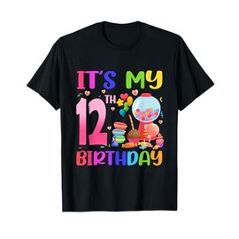 It's My 12th Birthday Girl Candy Candyland 12 Year Old T-Shirt