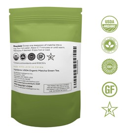 MatchaDNA Organic Culinary Matcha Green Tea Powder 16 oz