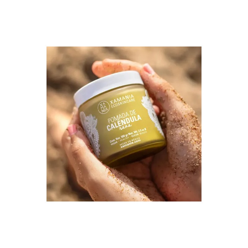 Xamania Pomada Caléndula Cicatrizante Estrias Vegana Natural (100 gr.)