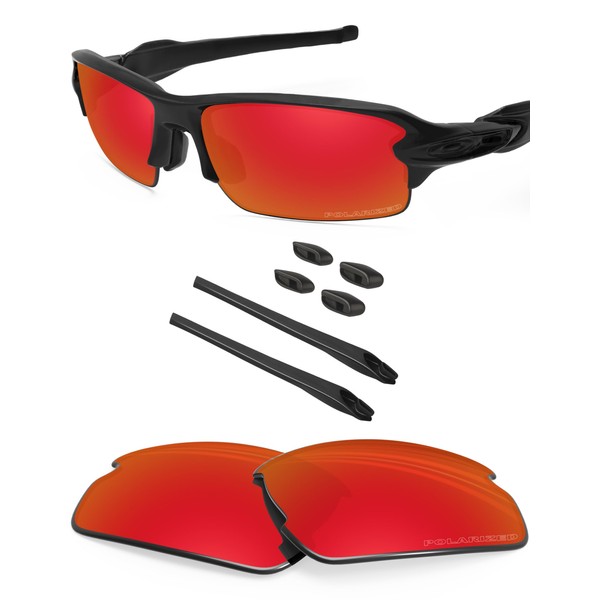 BlazerBuck Oakley Flak 2.0 OO9295 Replacement Lenses and Sock Set,