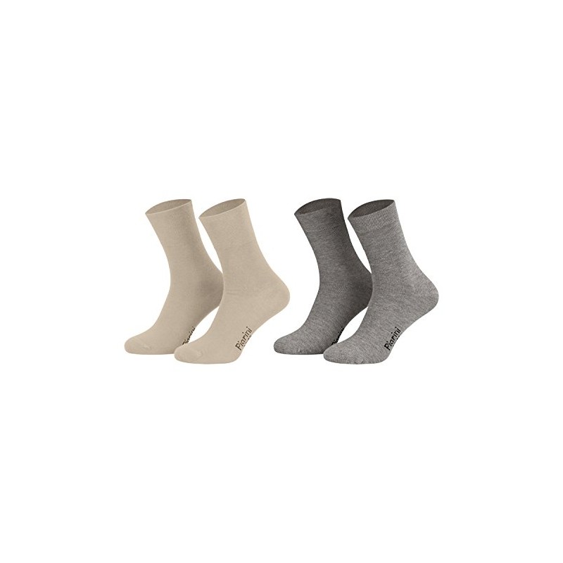Piarini Business Socks, Suit Socks Without Elastic Top, Cotton, Men's