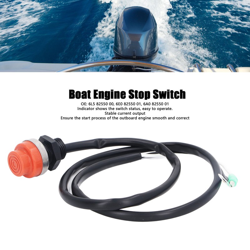 Boat Engine Stop Switch 6L5 82550 00 Durable Smooth Operation