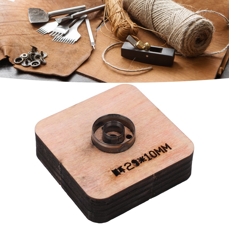 Leather Cutting Die 20x10mm Circular Ring Shape Punch Cutter Craft