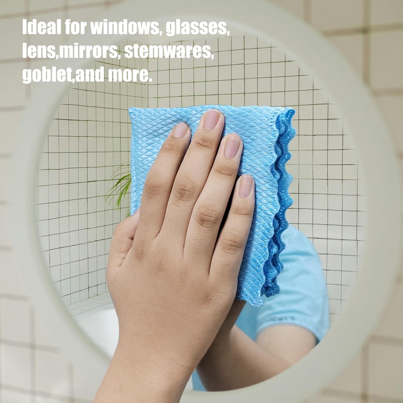 ZHJISHGUO 5 Pcs Extra Soft Microfiber Cleaning Cloths – High-Absorbency,