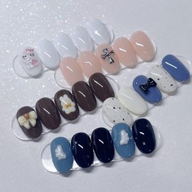 [Handmade Nail Tips] 10,000 Won Happiness Super Special Event Nails ✨ - Long Ballerina / [수제네일팁] 만원의행복 초특가 이벤트 네일 ✨ - 롱발레리나
