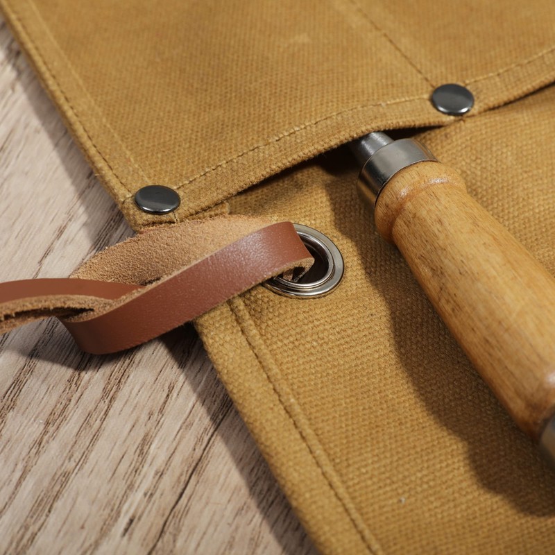 Tool Roll Bag Heavy Duty Waxed Canvas Tool Bag Small