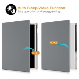 Xuanbeier Case Compatible with Remarkable Paper Pro 11.8" 2027 Released Tablet-Lightweight and Hard Transparent Back Shell Protective Book Folio Cover with Built-in Pen Holder