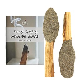 Soul Sticks 2 Pack Palo Santo Pops - Sacred Wood Incense Sticks for Cleansing, Meditation & Aromatherapy - Natural Scented Smudging Sticks with Herbs, Resin and Palo Santo Powder - (Blue Sage)