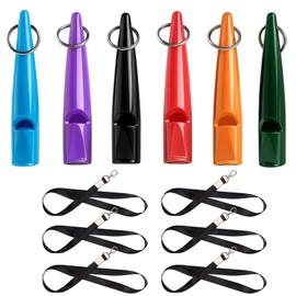 ZPSCXQ 12 Pack Dog Whistle Set, Silent Dog Whistle for Recall Training and Barking Control, Adjustable Frequency ABS Dog Whistles with Lanyards for All Breeds, Professional Dog Training Whistles
