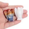 Lovionus89 Mini Crystal Angel, 2 Pieces Bag Carved Gemstone Guardian