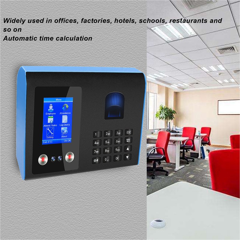 Face Fingerprint Time Attendance Machine Automatic Time Calculation Biometric Employee