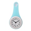 Fashionable Waterproof Hanging Bathroom Kitchen Clock Home Decoration (Blue)