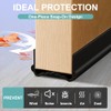 100 CM Guardapolvo para Puerta,Material de PVC de Doble Cara