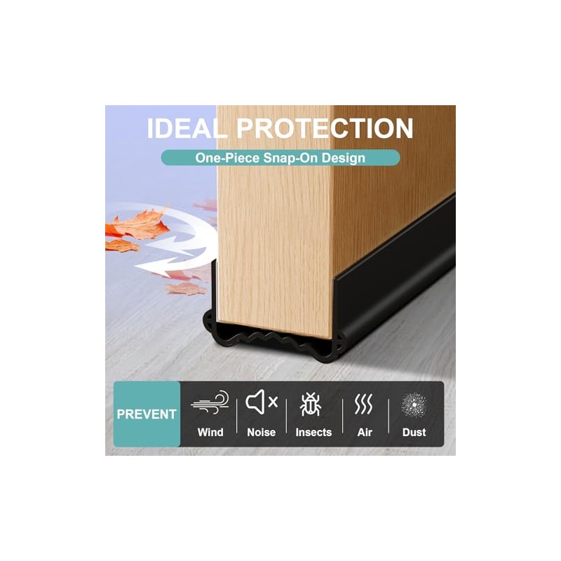 100 CM Guardapolvo para Puerta,Material de PVC de Doble Cara