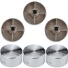 Set of 6 Metal Gas Hob Knobs 6mm Universal for