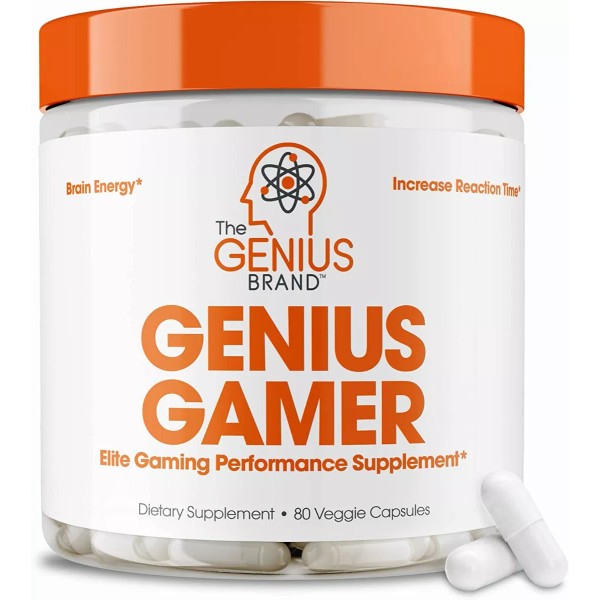 The Genius Brand Genius Gamer, Suplemento De Refuerzo De Enfoque Y Cerebro