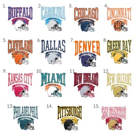 Vintage Football T-shirt Hometown Teams Tee Football Retro Tshirt Football Thowback Tee Buffalo Football Tshirt Kansas City football tee Dallas Football Throwback T-shirt San Francisco Tee Pittsburg Vintage Tshirt:_White_Large_8. Green Bay
