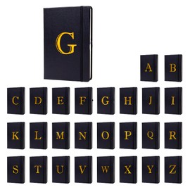 Business Notebook for Men Women, A5 Journal Notebook with A-Z , Dual-Sided Writing Paper Notebook with Dividers, Travel Journal for Teens, 200 Pages Leather Journal for Writing, Work, Meetings Black,Y