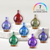 Porseme Essential Oil Diffuser 3D Glass Aromatherapy Ultrasonic Humidifier -