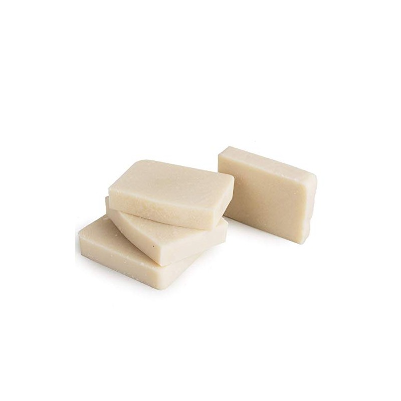 KIT 4 JABON ARTESANAL ARROZ Y CONCHA NACAR EN BARRA
