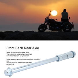 Front Rear Axle 245mm Front Back Rear Wheel Axle with 3 Sp ers Fit for 200CC 250CC PIT PRO Trail Dirt Bike