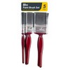 Gem Imports Paint Brushes, Red, Assorted Sizes