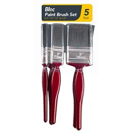 Gem Imports Paint Brushes, Red, Assorted Sizes