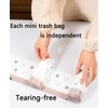 120pcs 4 Gallon Trash Bags Drawstring Tear-Free Thick Garbage Bags