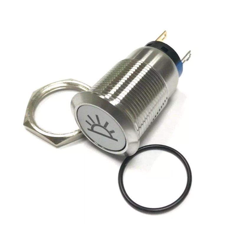 Xscorpion 12V 19mm BLUE LED Marine Car Stainless Steel DOME