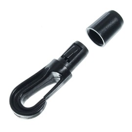 Bungee Shock Cord Hook – Plastic End Hook for Rope, Cord, Outdoor Enthusiasts – Bungee Cord Hooks for Camping Accessories, Fitness, Exercise, Boat, and Nautical Uses (20 Pack)